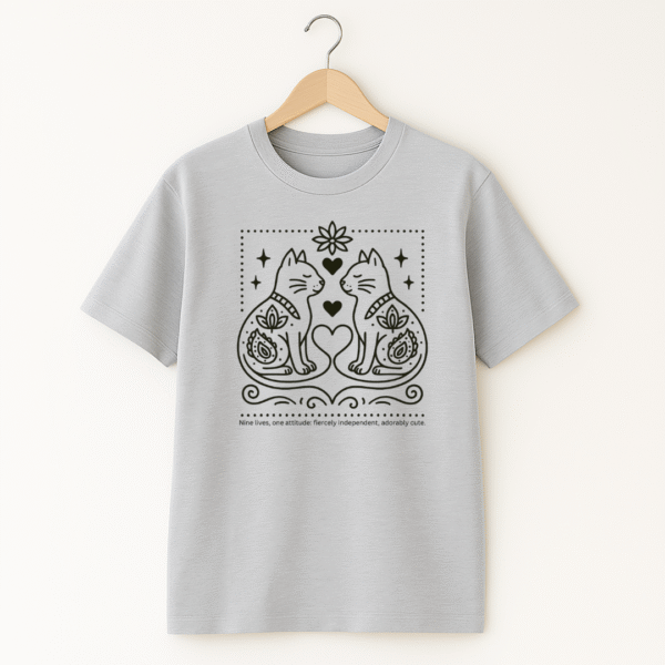 DUAL CATS Unisex Classic Crew T-Shirt