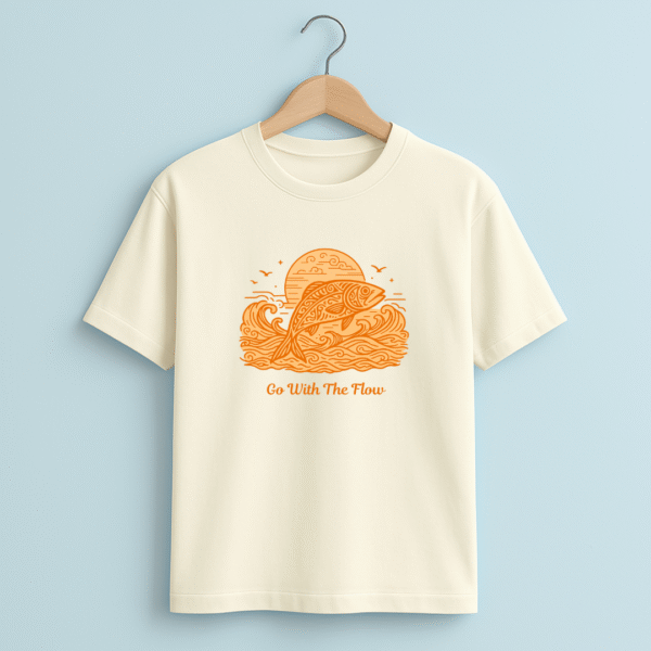 Go With the Flow Unisex Classic Crew T-Shirt