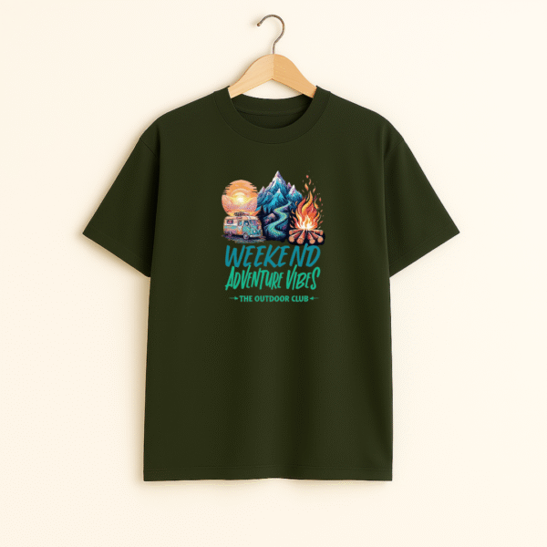WEEKEND ADVENTURE VIBES Unisex Classic Crew T-Shirt