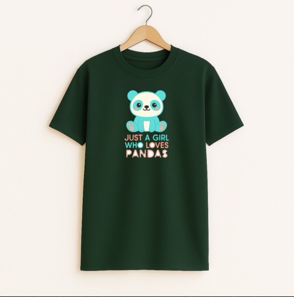 Just a girl who love panda Unisex Classic Crew T-Shirt
