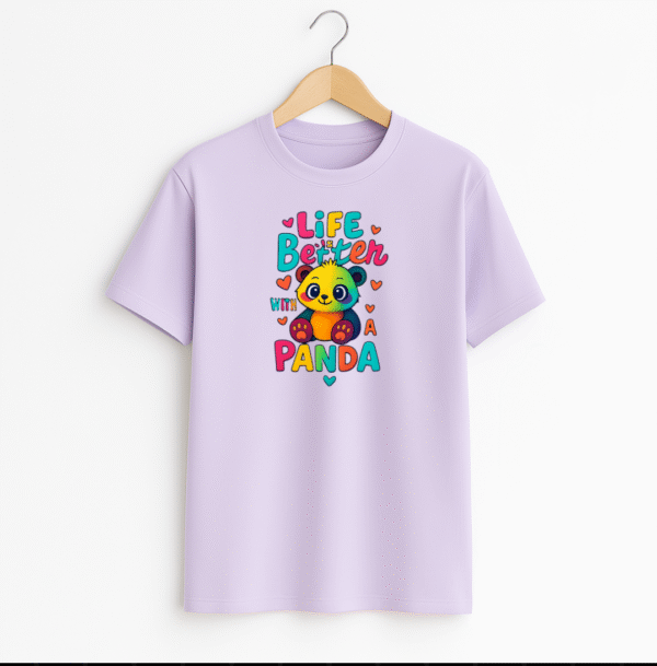 Life better with panda  Unisex Classic Crew T-Shirt