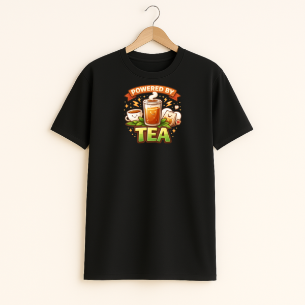 Powered by tea  Unisex Classic Crew T-Shirt