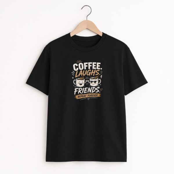 Coffee Laugh Friend Unisex Classic Crew T-Shirt