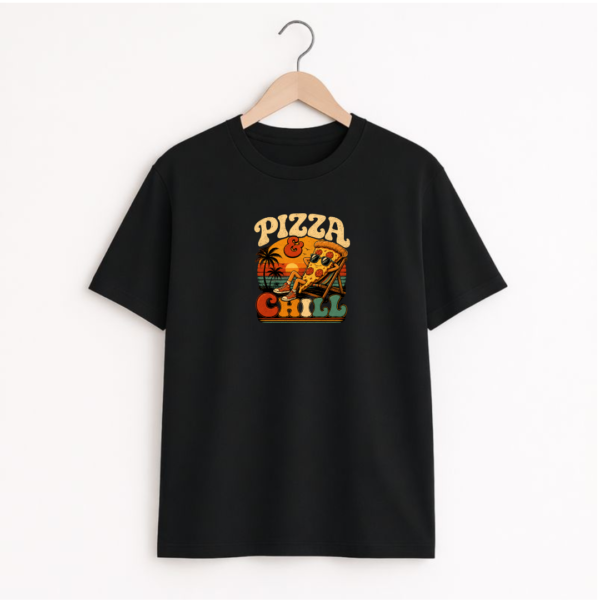 PIZZA CHILL Unisex Classic Crew T-Shirt