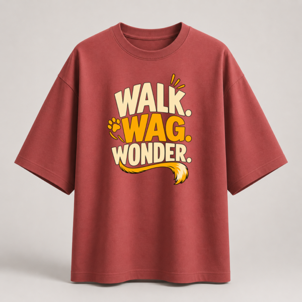 WALK WAG WONDER Unisex Oversized Classic T-Shirt
